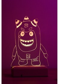 Resim Çocuklar Için Hediye Oddbods 16 Renk Gece Lambası 