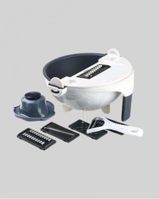 Resim Mutfak İçin Pratik 5 Bıçaklı Rende Ve Süzgeç Seti Çok Renkli 