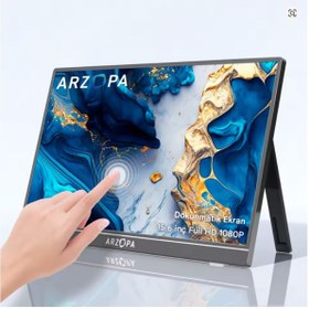 Resim Arzopa A1 T 15.6" 30 Ms 60Hz Full Hd IPS Ultra Ince Dokunmatik Taşınabilir Monitör 