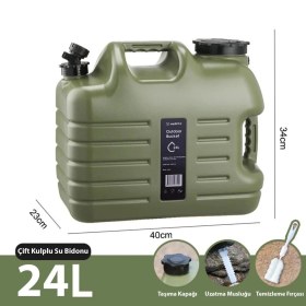 Resim Madfox Galon Air PE Musluklu Su Bidonu 24 Litre 
