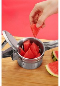 Resim Çelik 9 Cm Çaplı Patates Ezici Püre Yapıcı Meyve Sıkacağı Pres Mt210 