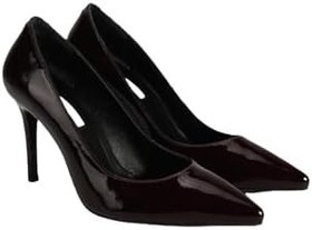 Resim Desa Kadın Bordo Deri Stiletto 37509, 38 