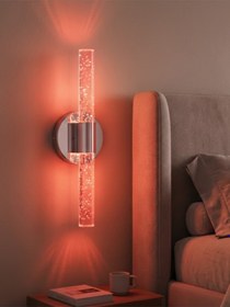 Resim Bhbackhome Bubbleflux Medium Şık Tasarım Modern Ledli Aplik 31 Cm Gümüş Rgb Elektrikli Kumandalı Gümüş 