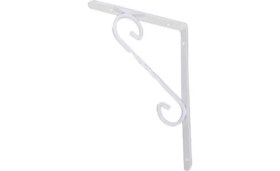 Resim Beşel Perforje Raf Altı Raf Demiri Parlak Beyaz 15,5X11,5X1,4 cm 