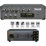 Resim ANFİ 100W USB/SD/MP3 TRAFOLU YERLİ POLAXTOR PLX-16986 Polaxtor