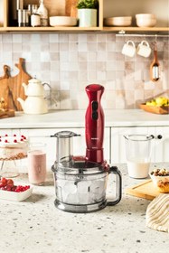 Resim Karaca Pro Multimax 6 in 1 Çok Amaçlı Mutfak Robotu/Blender Seti Red 2000 W 