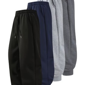 Resim Zhiyi OBM Erkekler için Günlük Jogger Pantolon - Yumuşak Polyester Elastik Bel Bağı, Düz Renk Tüm Sezon Spor Salonu Koşu Dış Mekan Pantolonları Cepli, Makinede Yıkanabilir, Atletik Tasarım, Rahat Kalıp, Modern Boş Zaman Giyimi, Dayanıklı Yapı, Fitness Tutkunları İçin 