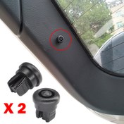 Resim for Renault Clio, Megane, Scenic, Laguna, Modus MK1 MK2 MK3 için 2 Adet Siyah Arka Bagaj Rafı Klipsleri - Dokulu Tutuş Tasarımlı Güvenli Yük Askısı, Araç Organizasyonu, İp Asma Klipsi, Dayanıklı Klip Tasarımı 