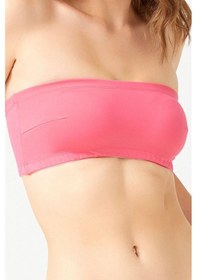 Resim Cottonhill Straplez Crop Top Büstiyer Pembe Pembe 