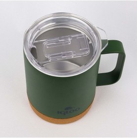 Resim IGLOO Cork Mug 350ml Termos Kupa Bardak Matara HAKİ 
