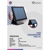 Resim Genel Markalar 15" Dokunmatik P155 CORE i5 8GB RAM- 128GB SSD- FDOS- POS PC 