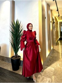 Resim By Atelier Bordo Bera Tesettür Abiye 