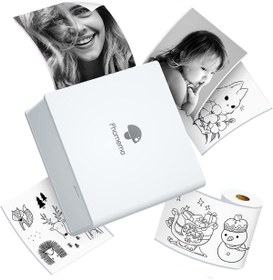 Resim Phomemo M02 Mini Taşınabilir Akıllı Cep Sticker Fotoğraf Yazıcı, Yapay Zeka Destekli Uygulama 
