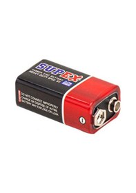 Resim Supex 6f22 9v Çinko Karbon Pil 