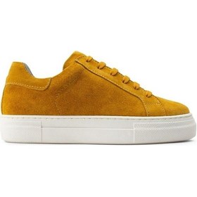 Resim Deery Hakiki Süet Sarı Sneaker Kadın Ayakkabı Sarı 