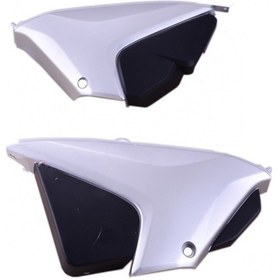 Resim HONDA CBF150 AKÜ KAPAĞI [YAN KAPAK] SAĞ-SOL SİYAH-GRİ 