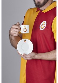Resim Neva N3520 Galatasaray Lisanslı Arma Logo 2'li Kahve Fincan Takımı 