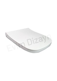 Resim Aqua Bagno Roya Yavaş Kapanan Klozet Kapağı - VitrA S20 Uyumlu 