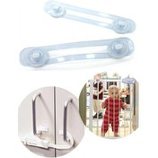 Resim Bebek ve Çocuklar için Dolap Çekmece Emniyet Güvenlik Kilidi Çok Renkli 