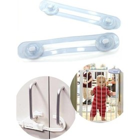 Resim Bebek ve Çocuklar için Dolap Çekmece Emniyet Güvenlik Kilidi Çok Renkli 