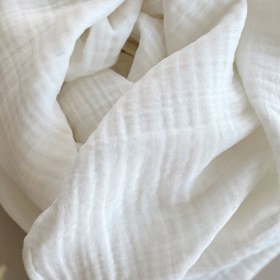 Resim Amigurumi Uzun Kulak Müslin Bebek Seti - Krem / Battaniye 