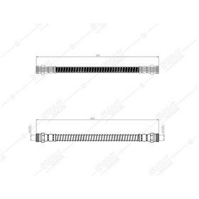 Resim SVAC 800219 Arka Fren Hortumu H100 93-00 