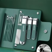 Resim 10 Parça Lüks Manikür ve Pedikür Seti - Sıçramaya Dayanıklı Tırnak Makası, Kulak Kaşığı, Ultra Keskin Paslanmaz Çelik Tırnak Makası, Profesyonel Kalite Araçlar ile Mükemmel Tırnaklar. Seyahat Çantası ve Tatil Hediyesi için Uygun, Anneler Günü Hediyesi, Kız Arkadaş vb 