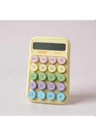 Resim Mu-541 10 Haneli Hesap Makinesi Sarı Renk Çok Renkli 