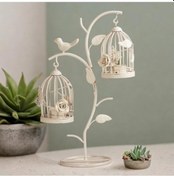 Resim Zcjb Kuş Kafesi Mumluk Tatil Oturma Odası Kafe Demir Sanat-67665 İçin Uygun 
