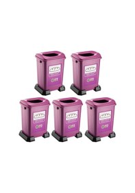 Resim Omnipazar Sy-4395 Sıfır Atık Ekmek Geri Dönüşüm Çöp Kutusu 50 Lt Mor 5 Adet Mor 