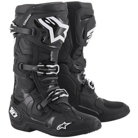 Resim Alpinestars Tech 10 Kros Motosiklet Botu Siyah 