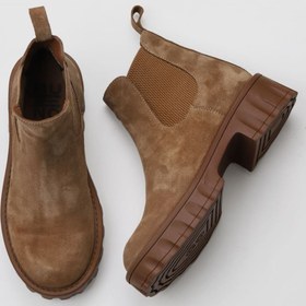 Resim Bueno Shoes Taba Süet Kadın Dolgu Topuklu Bot 01wv9002 