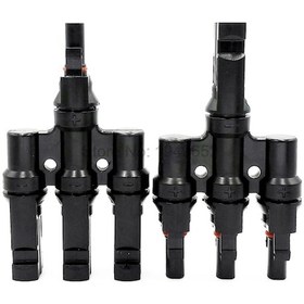 Resim Mc4 Konnektör Paralel Üçlü Birleştirme Konnektörü 