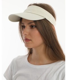 Resim Uv Koruyuculu Unisex Siperlikli Bej Şapka Bej 