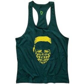 Resim Bluu Arpix Fitness Gym Tank Top Sporcu Atleti Yeşil 