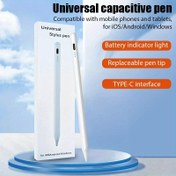 Resim Evrensel Stylus Kalem, Tablet ve Telefon için Dokunmatik Kalem - Huawei, Lenovo, Xiaomi Uyumlu, iPad Apple Pencil ile Uyumlu, Tüm Cihazlar İçin, Şık Tasarım, Çok Yönlü Uyumluluk 