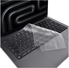 Resim TEKNETSTORE Apple Macbook Pro 14 Inç M3/m3 Pro/m3 Max A2992 A2918 Uyumlu Türkçe Q Klavye Şeffaf Klavye Koruyucu 