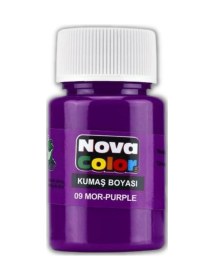 Resim Mor Kumaş Boyası Tişört Çanta Tekstil Boyası 30 Ml 1 Adet Kumaş Boyası Mor 1 Adet Mor 