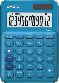 Resim Casio MS-20UC-BU Masaüstü 12 Hane Hesap Makinesi 