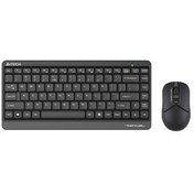 Resim A4-Tech FG1112 Siyah Q Mini Kablosuz Klavye-Mouse 