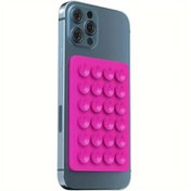 Resim Dublin Silikon Vakumlu Telefon Tutucu, Cep Telefonu için Silikon Yapışkanlı, Kaymaz Vantuz Telefon Tutucu 