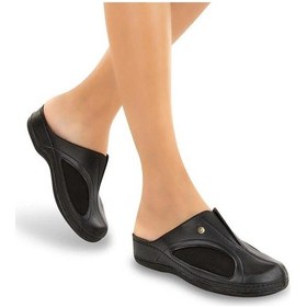 Resim Chopper Orthopedix 22208 Halluks Valgus Kemik Çıkıntısı Kadın Sabo Terlik Siyah 