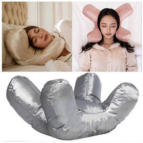 Resim Hafızalı Köpük Yastıklı, Kırışmayan Uyku Yastığı Gümüş Gri 