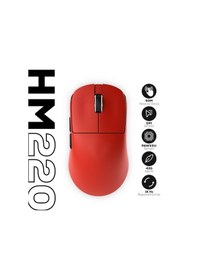 Resim Hawk Gaming Hm220 1k Hz 12000 Dpı Tri-mode Kablosuz/bluetooth Pembe Gaming Mouse Gaming 
