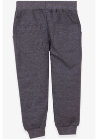 Resim Breeze Erkek Çocuk Eşofman Altı Cepli 3-8 Yaş, Koyu Gri Melanj Gri 