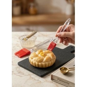 Resim Cozley Premium 2'li Silikon Yumurta Fırçası Seti - Büyük & Küçük Boy Şeffaf Saplı 