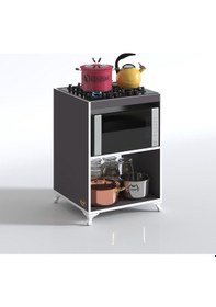 Resim Kenzlife ocak dolabı figen gri 85*60*57 mutfak modül mini fırın ankastre ocak için 