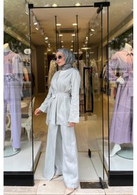 Resim Oe25y939653 Omelya Keten Pantolon Yeşil 