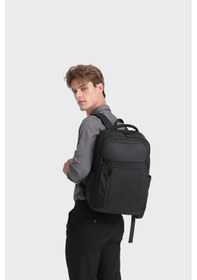 Resim C-active Laptop Gözlü Business Sırt Çantası Oxford Kumaş 8679 Siyah Siyah 