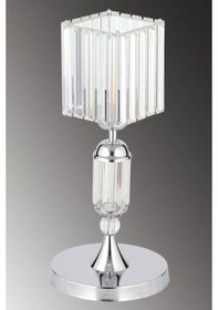 Resim İstanbul Avize Kristal Taşlı Gümüş Kasalı K-12 Gümüş Taş Kafalı Abajur 